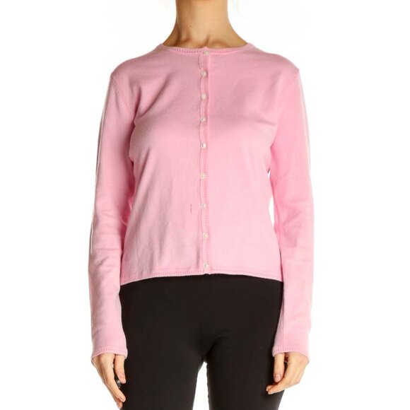 Lilly Pulitzer Sweaters - Lilly pulitzer Pink Solid All Day Wear Cardigan